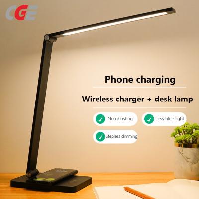 CGE-DEL-856-W Office Lamp with Adjustable Arm and wireless charger