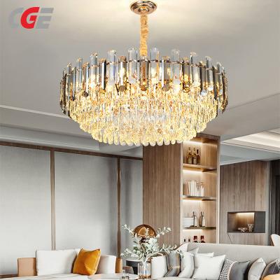 CGE-LDD-S03  Crystal Chandelier with Clear Glass Shades