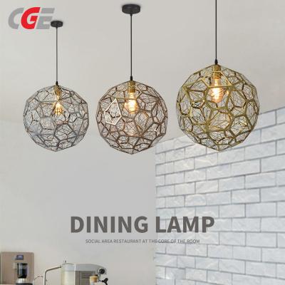 CGE-PY005 Chrome Carved Finish Stainless Steel Ceiling Lamp