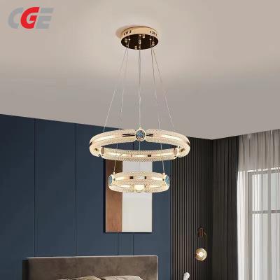 CGE-22100-3 Crystal Ring Pendant Light