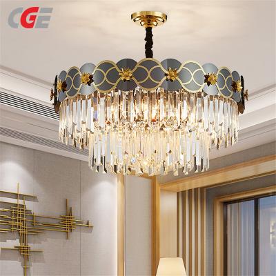 CGE-3009 Crystal Chandelier with Black Finish