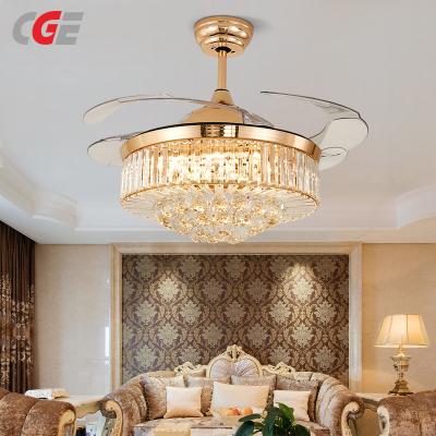 CGE-8026  Crystal Ceiling Fan with Light