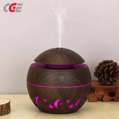 CGE-ADL-156 5V Wood Grain Hollow Star Moon Humidifier