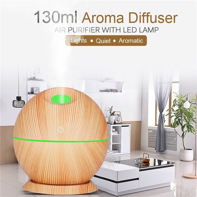 CGE-ADL-CY06 130ml Wood Grain Aroma Diffuser Mini Humidifier