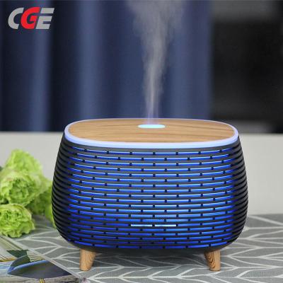 CGE-ADL-RY49A Aromatherapy Essential Oil Wooden Grain Diffuser with Auto Shut-Off Function Cool Mist Humidifier for Yoga Spa Office Bedroom Home