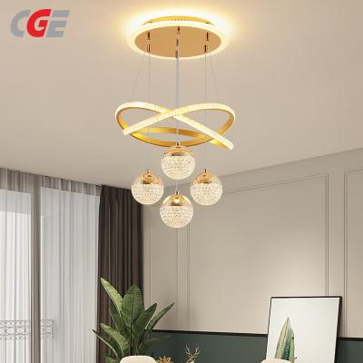 CGE-CY001 Raindrop Globe Glass Ceiling Lighting Industrial Staircase Pendant Light for Dining Room