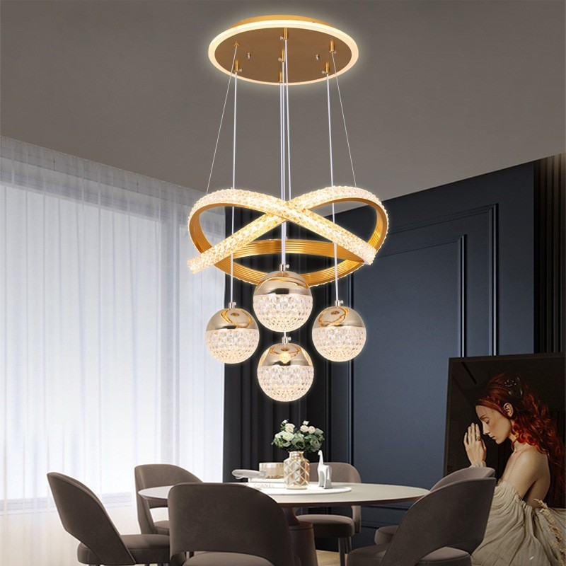 CGE-CY001 Raindrop Globe Glass Ceiling Lighting Industrial Staircase Pendant Light for Dining Room