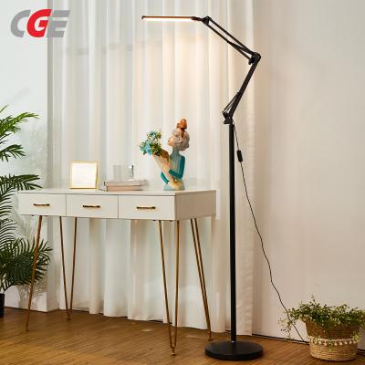 CGE-DEL-LT02 Contemporary Foldable Led Dimmable Corner Floor Lamp Black Standing Lights Stand table Lamps For Living Room Decor