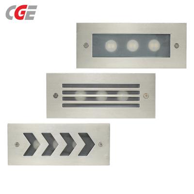 CGE-DJ040W-C07 LED Stair Step Recessed Wall Light Outdoor Garden Waterproof In-Ground Lamp