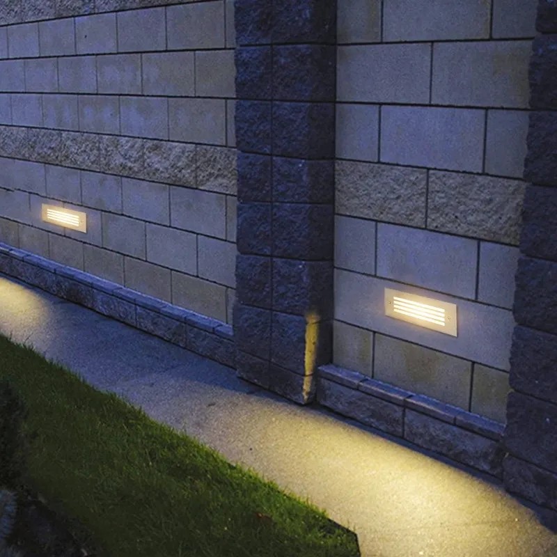 CGE-DJ040W-C07 LED Stair Step Recessed Wall Light Outdoor Garden Waterproof In-Ground Lamp