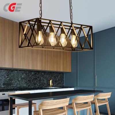 CGE-PD018A Industrial Linear Chandelier for Indoor Kitchen Island