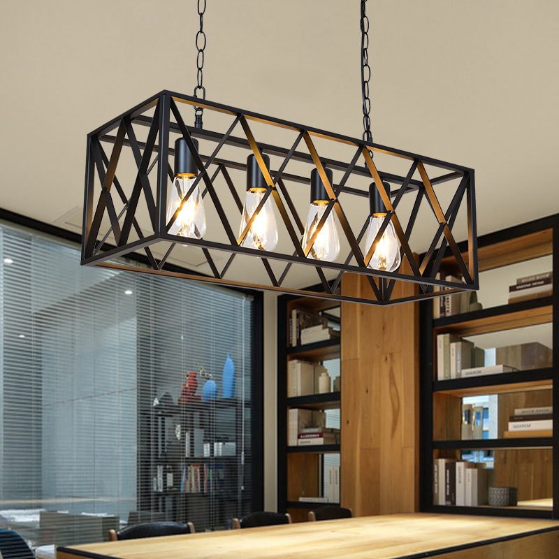 CGE-PD018A Industrial Linear Chandelier for Indoor Kitchen Island