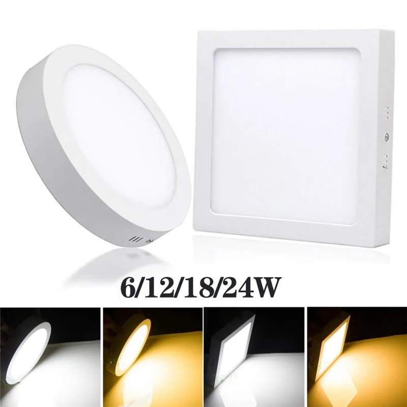 CGE-PL-001 Round Square Aluminum LED Downlight Surface Mounted Panel Light
