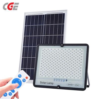 CGE-RVC081 Solar Street Lights Outdoor Waterproof Solar Flood Light with Remote Control Security Wall Lamp for Court Yard Garden Parking Lot
