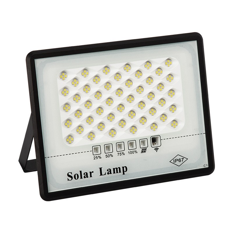 CGE-RVC082 LED Solar Flood Lights Street Flood Light Outdoor Wall Lights IP67 Waterproof with Remote Control Security Lighting for Yard Garden
