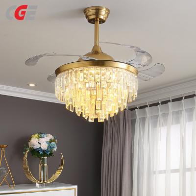 CGE-T1371C Crystal Fan Light for Any Room