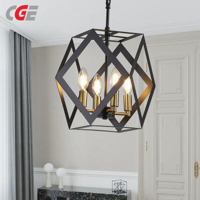 CGE-TL004-4 Creative Personality Cage Ceiling Lamp