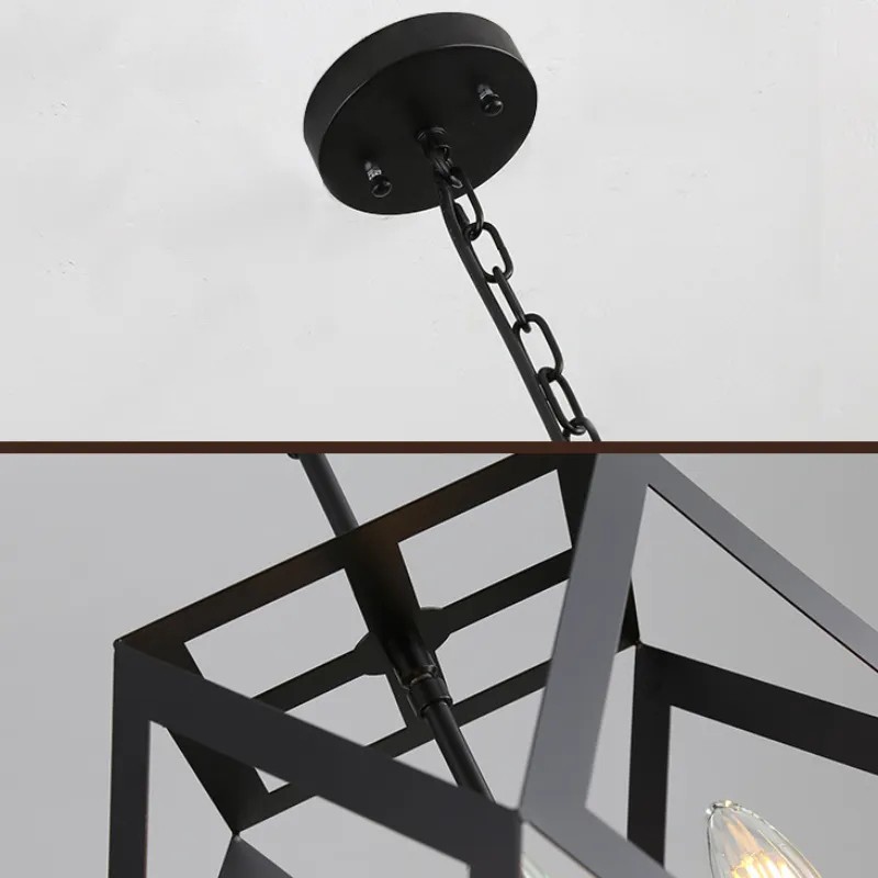 CGE-TL004-4 Creative Personality Cage Ceiling Lamp