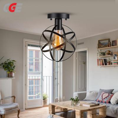 CGE-TL023A-1 Industrial Pendant Light Fixture with Globe Shade