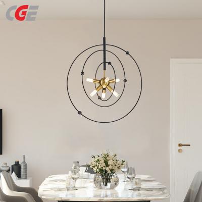 CGE-TL029-6 Adjustable Orbits Ring Pendant Lights for Dining Room