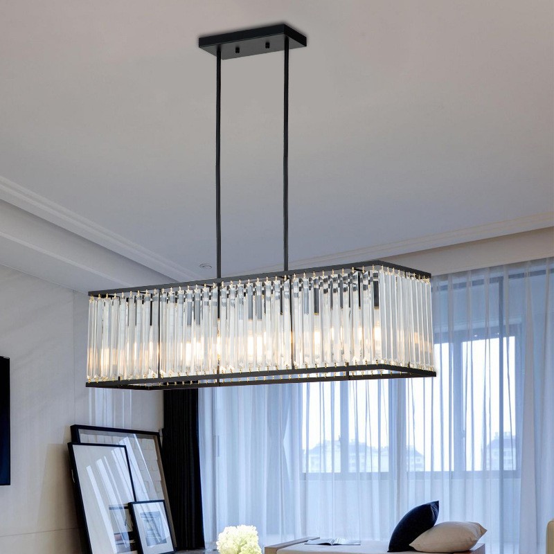 CGE-TL037-4 Adjustable Rectangle Hanging Ceiling Light for Living Room