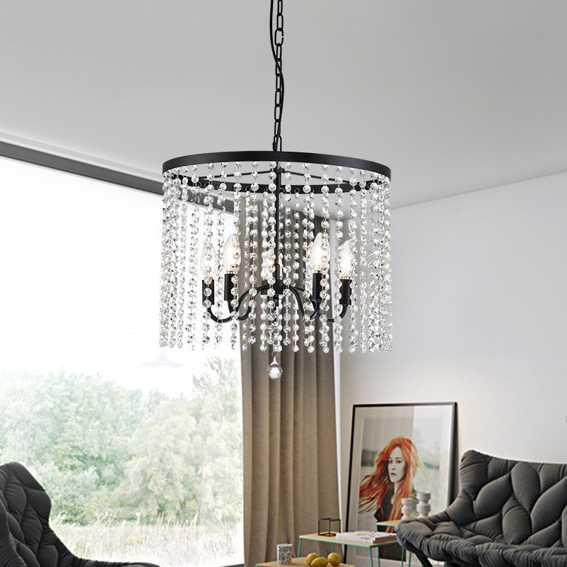 CGE-TL038-5 Clear Beaded Pendant Lighting Fixture