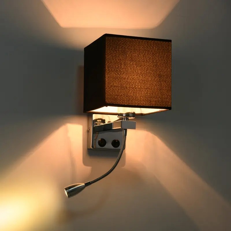 CGE-WL-1039 Plug in Wall Sconce Lighting On Off Switch Vintage Wall Lamp for Bedroom Living Room Hallway Porch