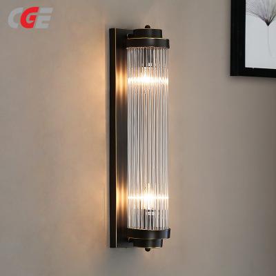 CGE-WL-A01 Modern Gold Crystal Wall Lamp K9 Crystals Wall Chandelier Light for Bedrooms