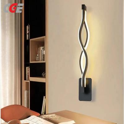 CGE-WL-S06 Creative LED Black White Wall Light Fixtures for Hotel Hallway Aisle Corridor