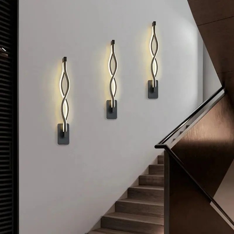CGE-WL-S06 Creative LED Black White Wall Light Fixtures for Hotel Hallway Aisle Corridor