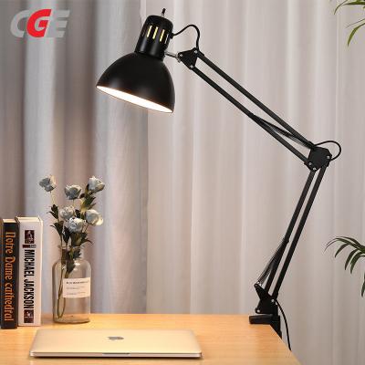 CGE-DEL-8008 Portable LED Desk Lamp with Clamp Adjustable Swivel Arm  Architect Lamp for Home Office Reading Working 